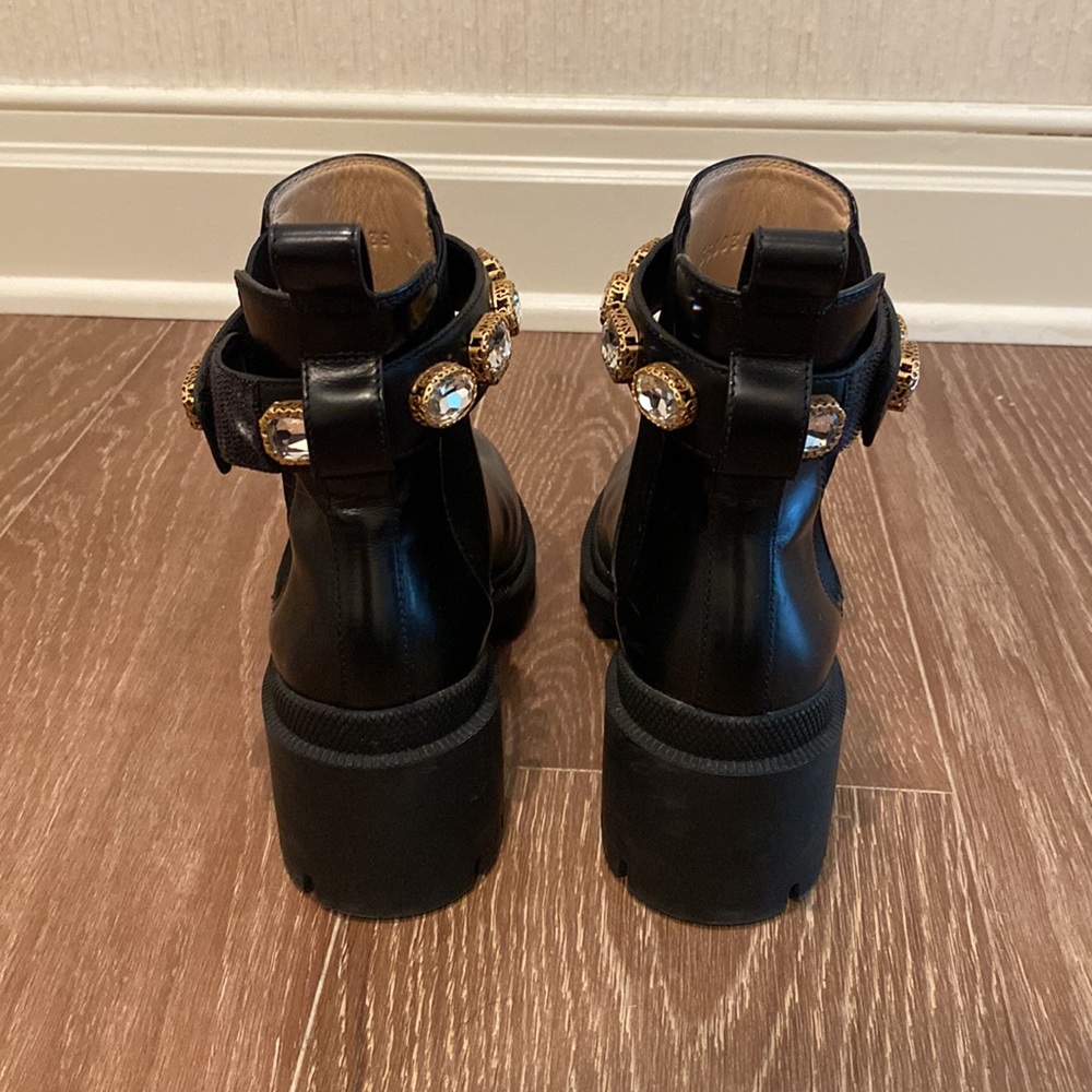 Gucci black ankle boots jewels size EU 35, US 5 1/2 - Picture 4 of 5